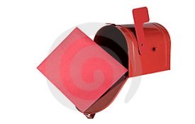 picture of red mailbox
