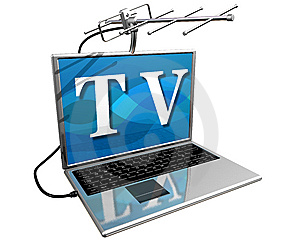 picture of laptop and antenna