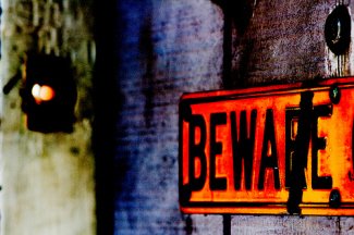 image of Beware! sign