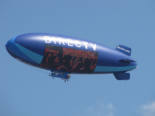 image of the Directv Blimp