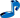 blue music note